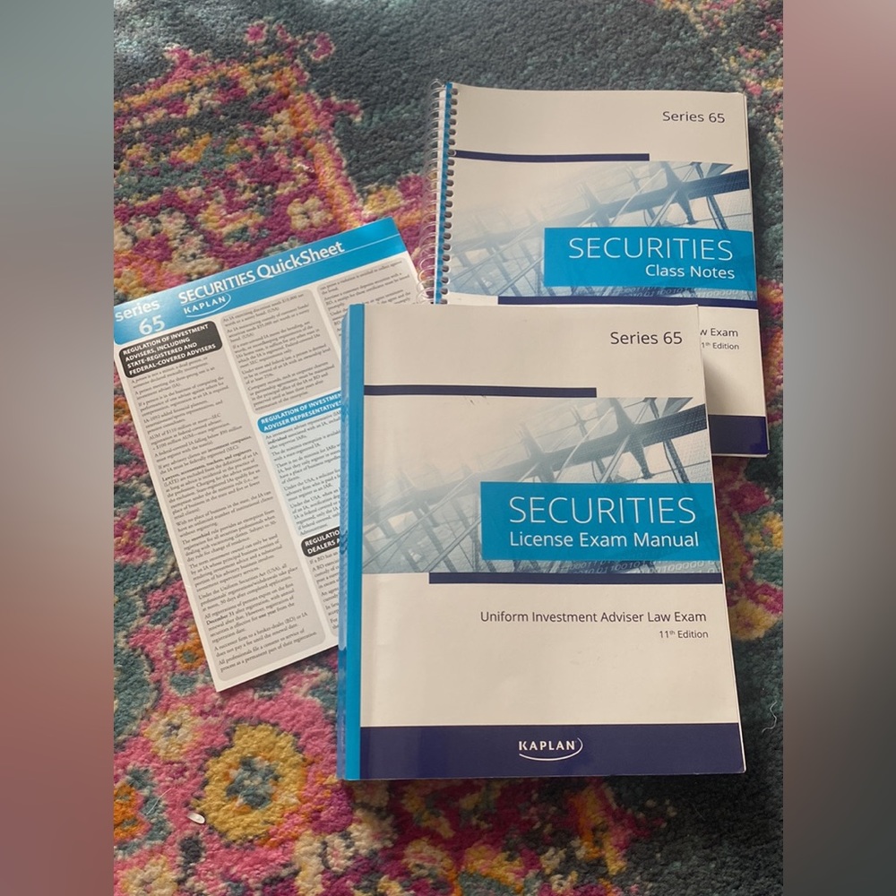 Series 65 Kaplan test prep books